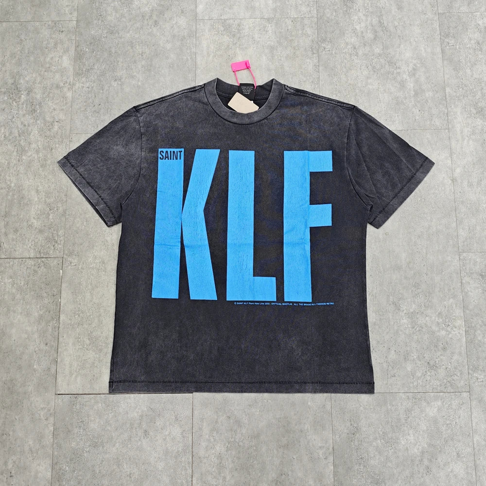 Blue KLF Letter T-Shirt