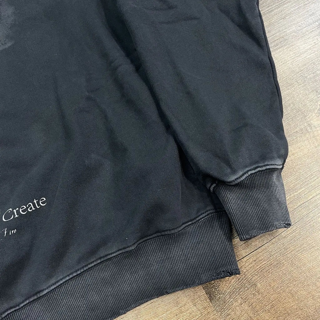 Dark Renaissance Jesus Graphic Oversized Hoodie
