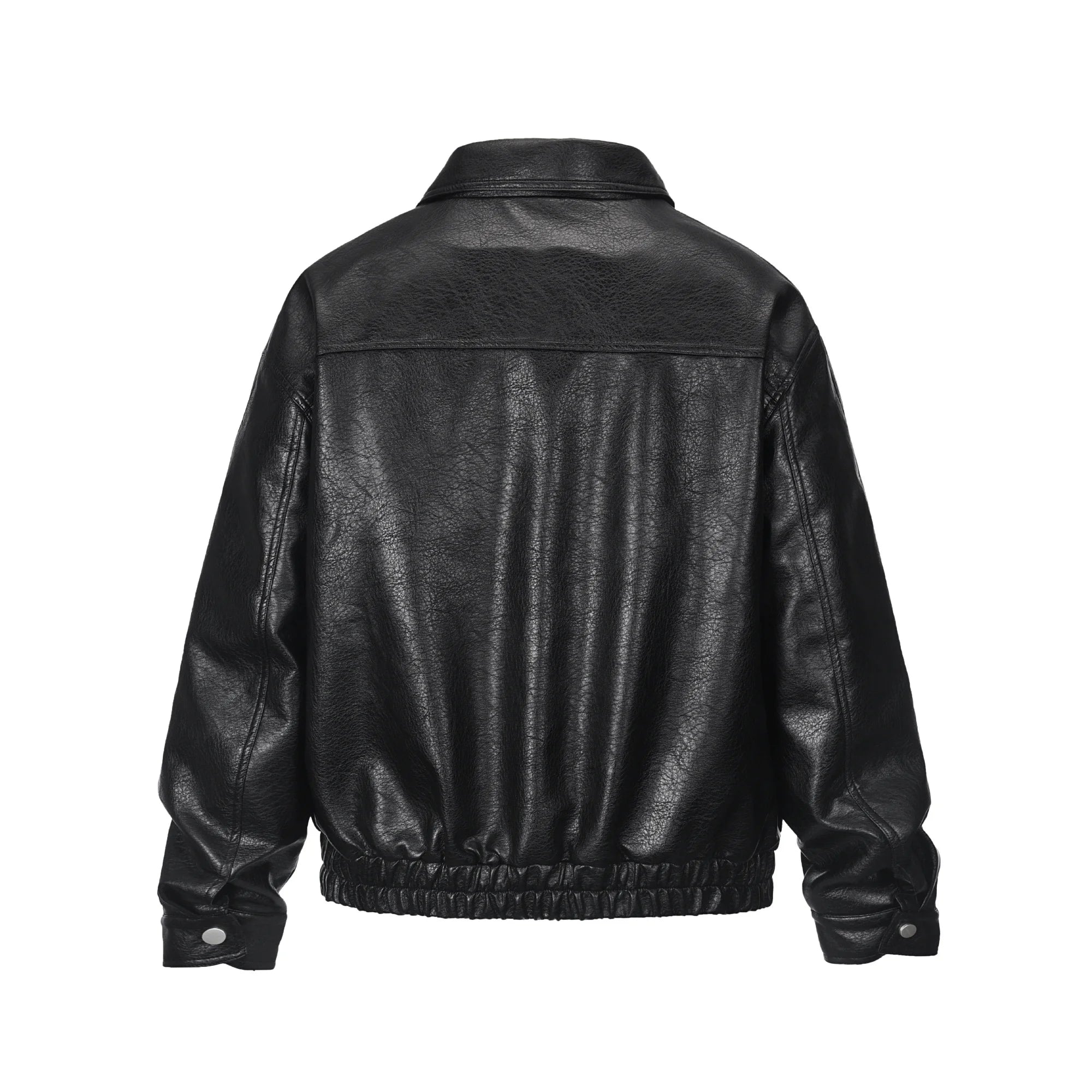 Vintage Leather Zip Jacket