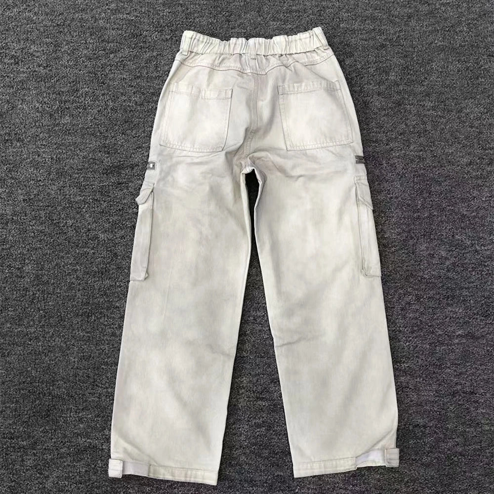 Washed Multi-Pocket Cargo Pants