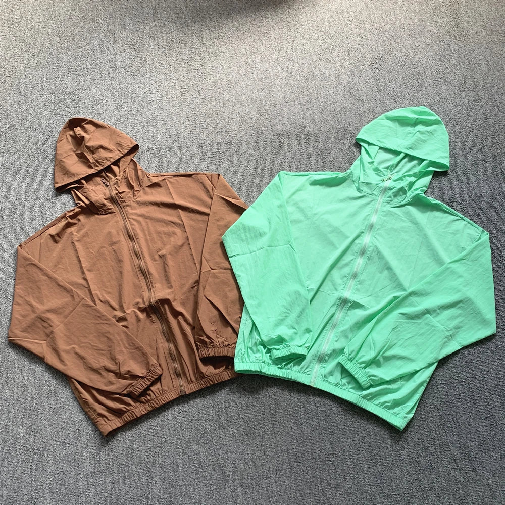 Lightweight Hooded Windbreaker Jacket