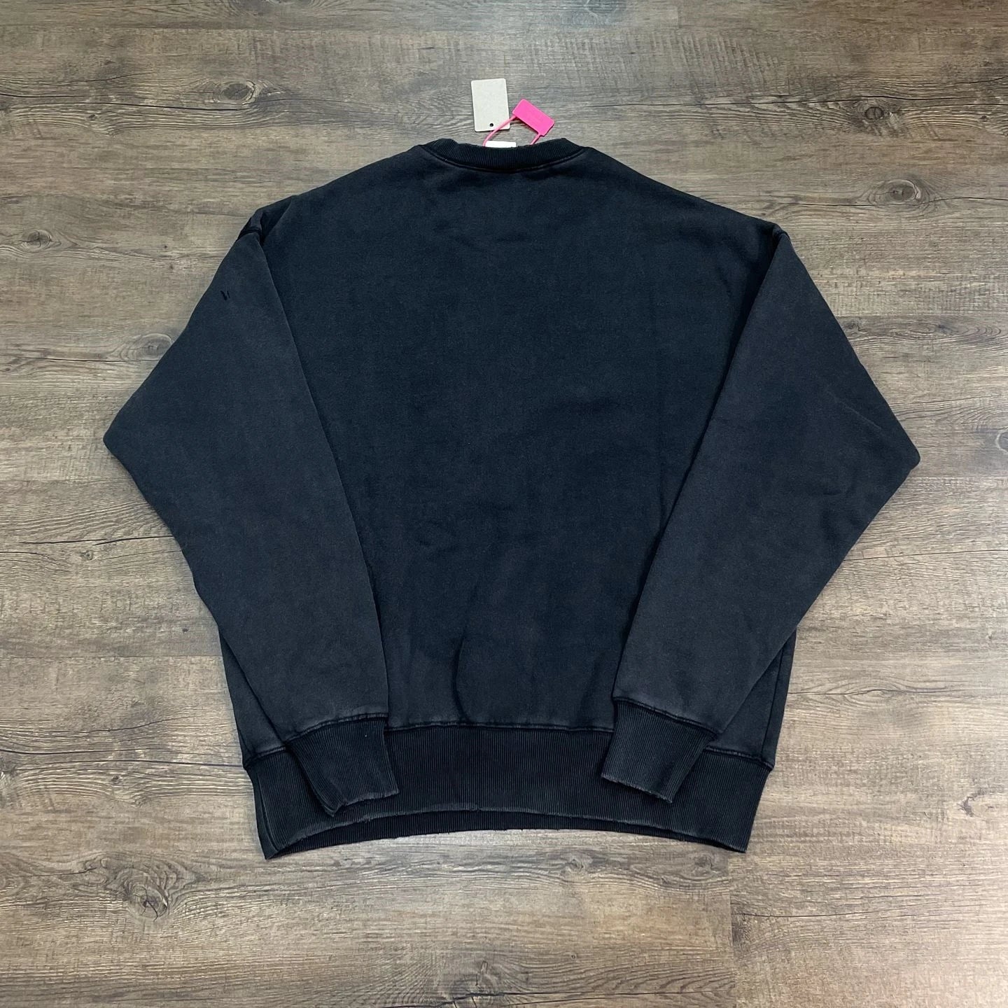 Black 666 Number Graphic Oversized Sweatshirt