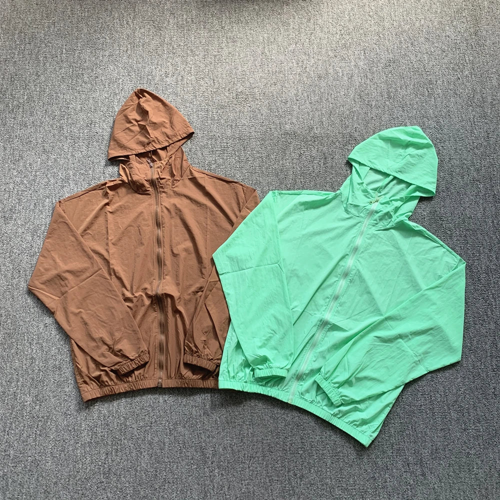 Lightweight Hooded Windbreaker Jacket