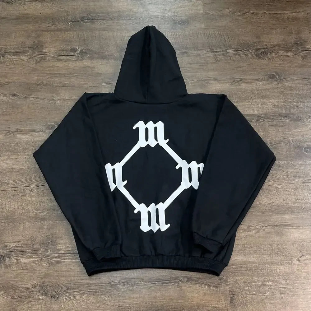Monogram Back-Print Oversized Hoodie