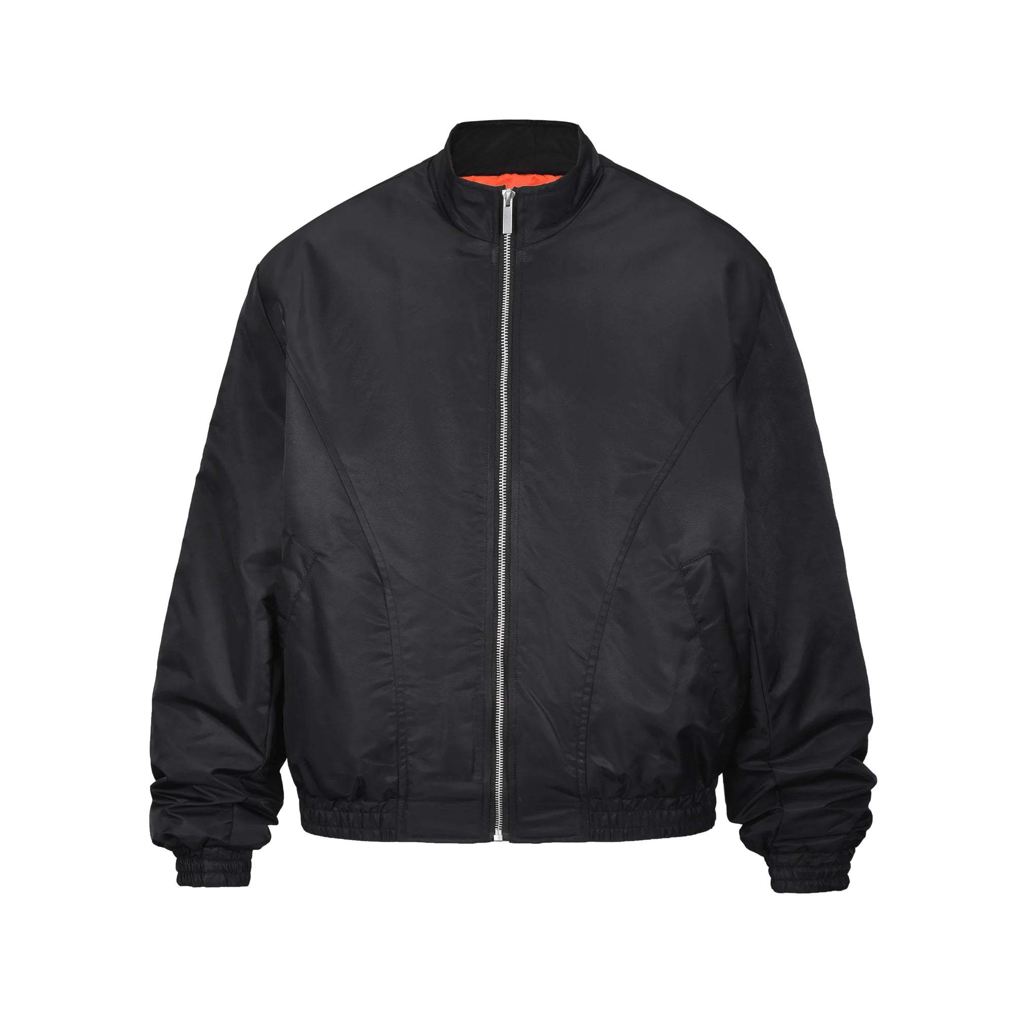 Brown Stand Collar Padded Jacket