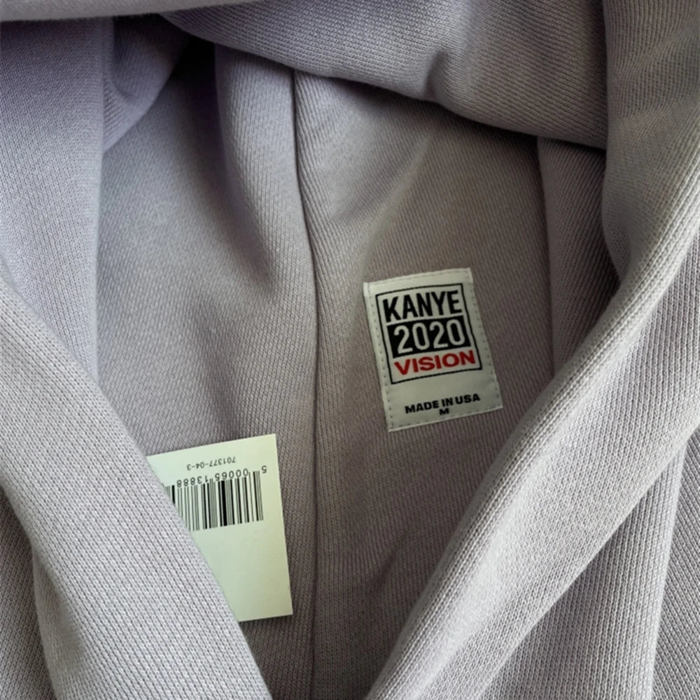 Pale Lavender Cropped Oversized Hoodie