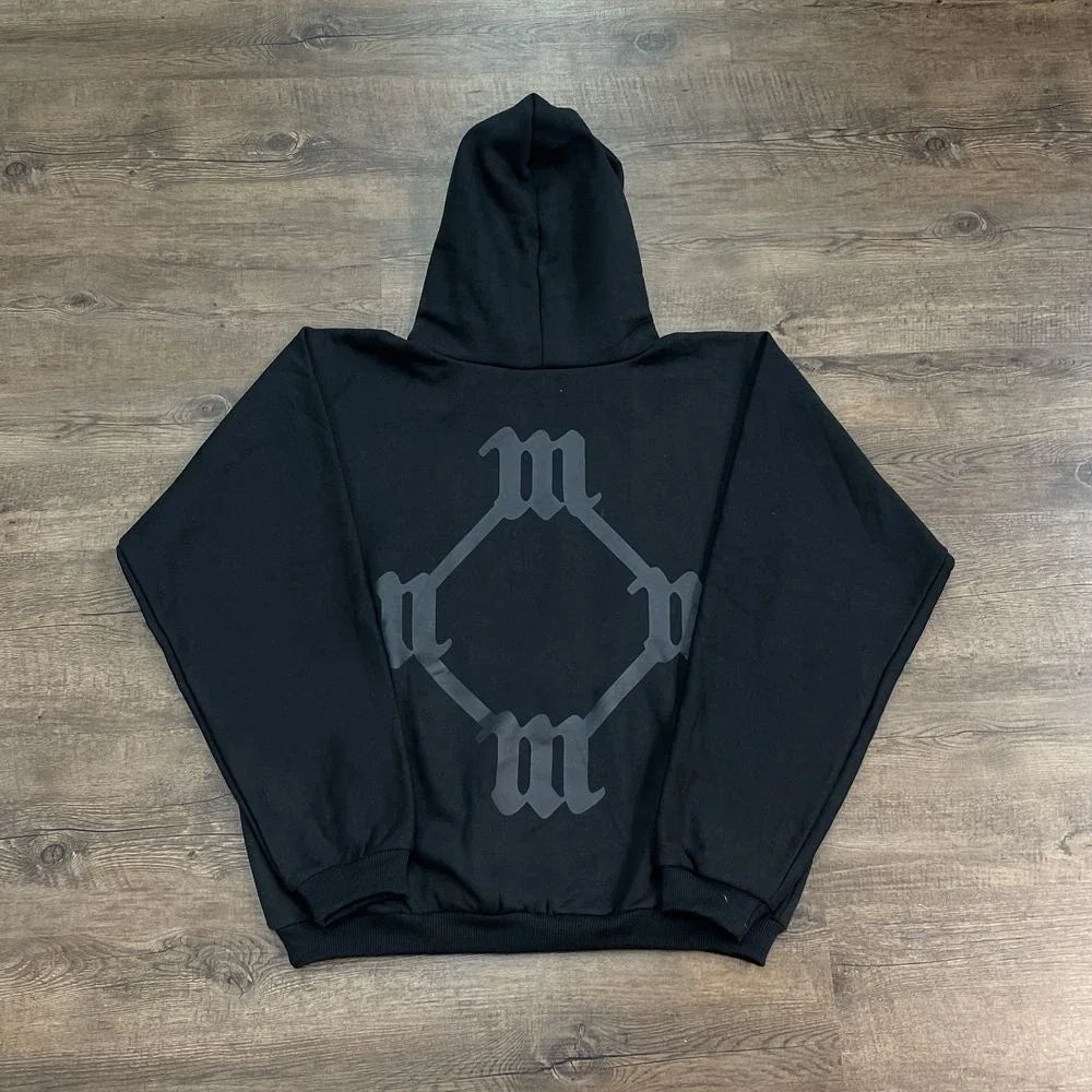 Monogram Back-Print Oversized Hoodie