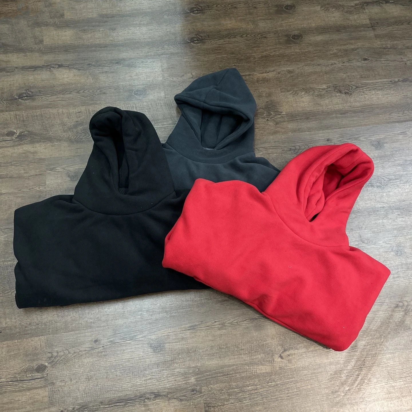 Solid Color Double-Fabric Oversized Hoodie