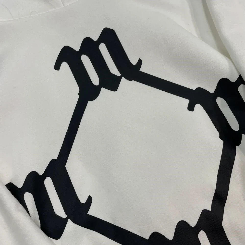 Monogram Back-Print Oversized Hoodie