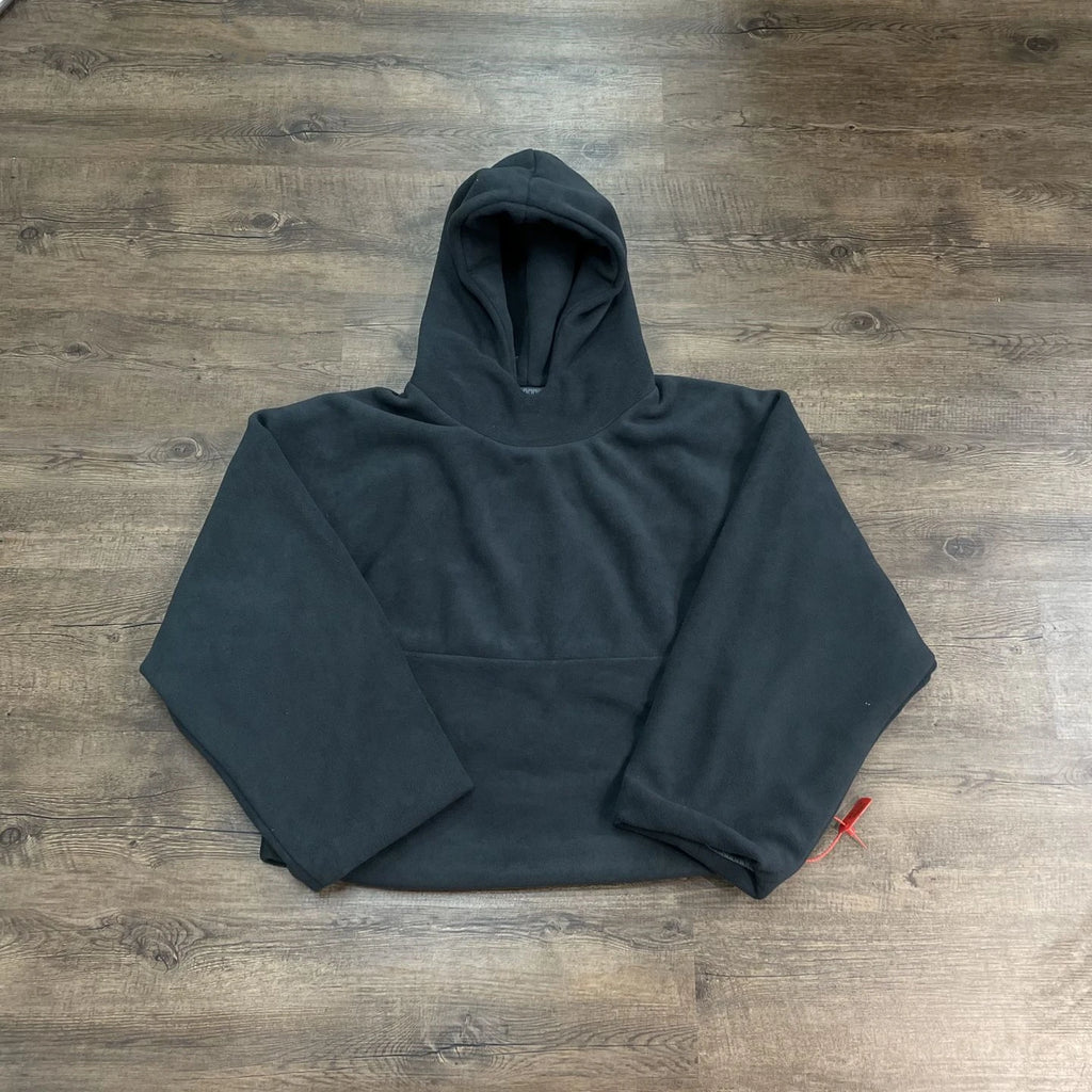 Solid Color Double-Fabric Oversized Hoodie