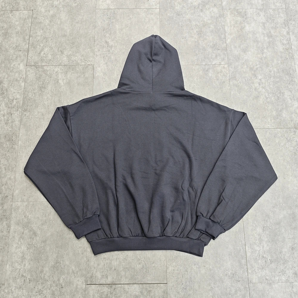 Charcoal Bully Gothic Logo Oversized Hoodie
