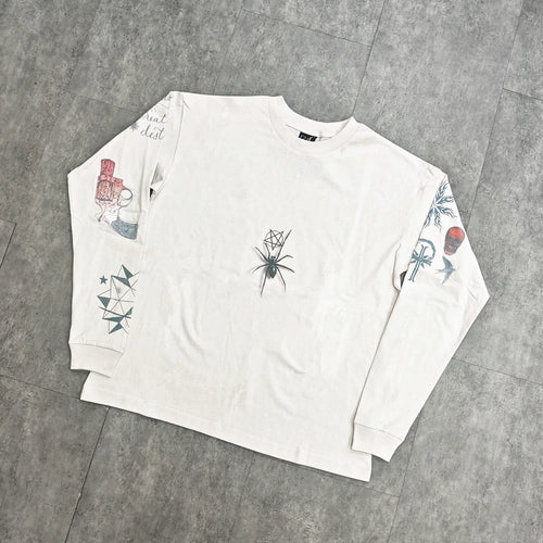 Angel Wings Cherub Graphic Long Sleeve T-Shirt