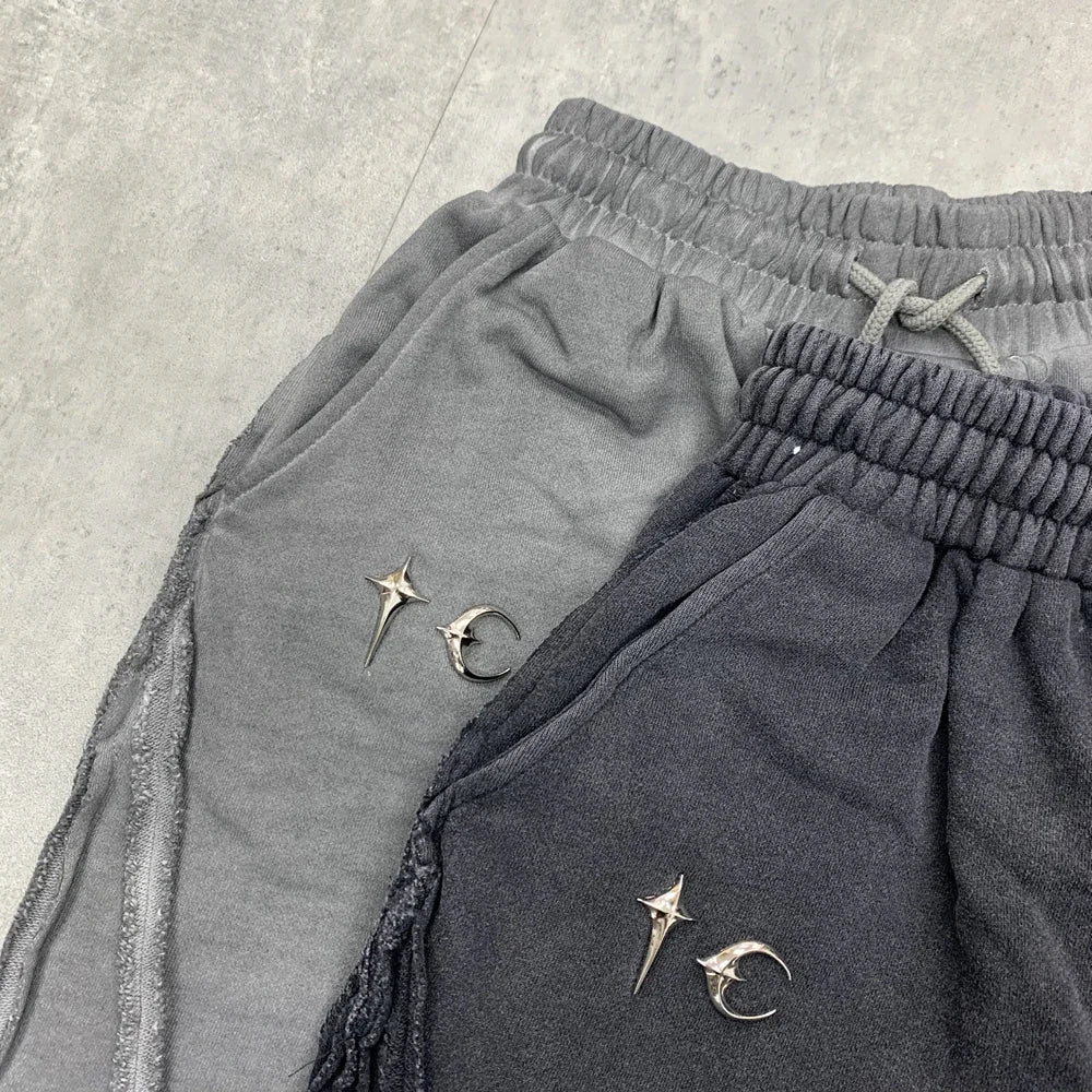 Vintage Wash Metal Logo Sweat Shorts