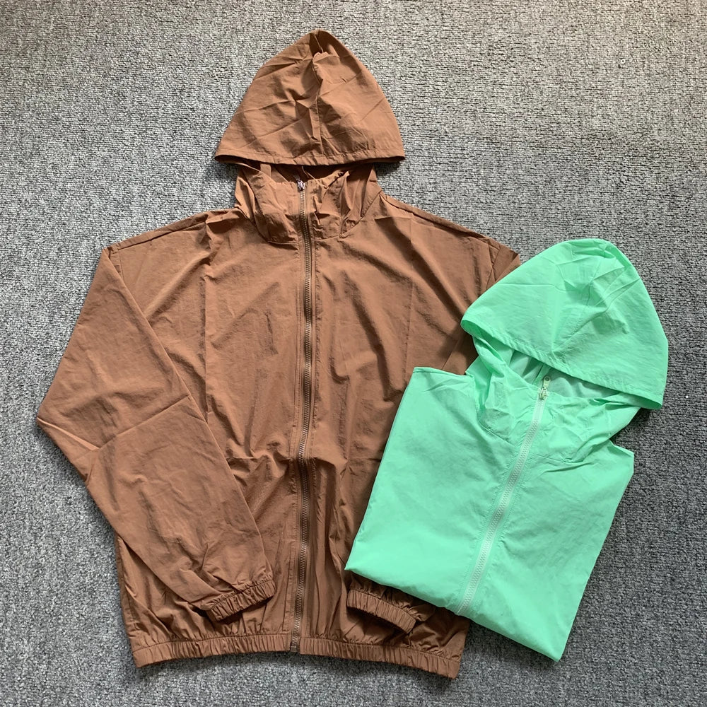 Lightweight Hooded Windbreaker Jacket