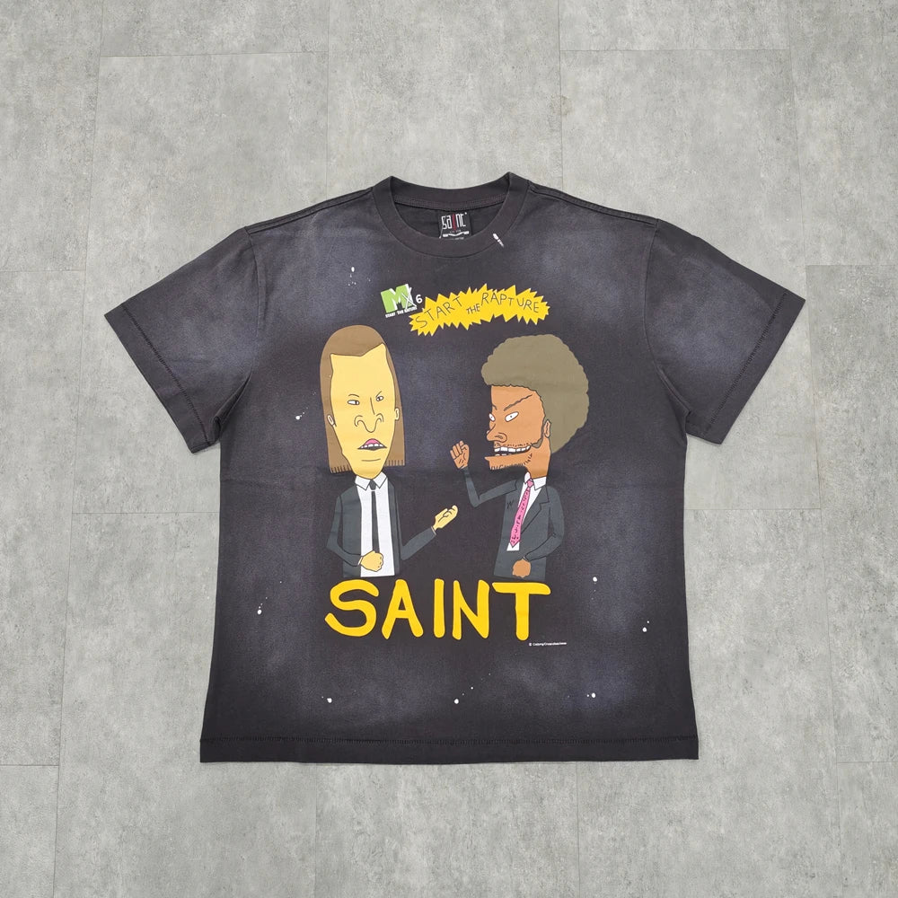 Cartoon Character Graphic Saint T-Shirt