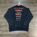 Black SA1NT Logo Oversized Sweatshirt