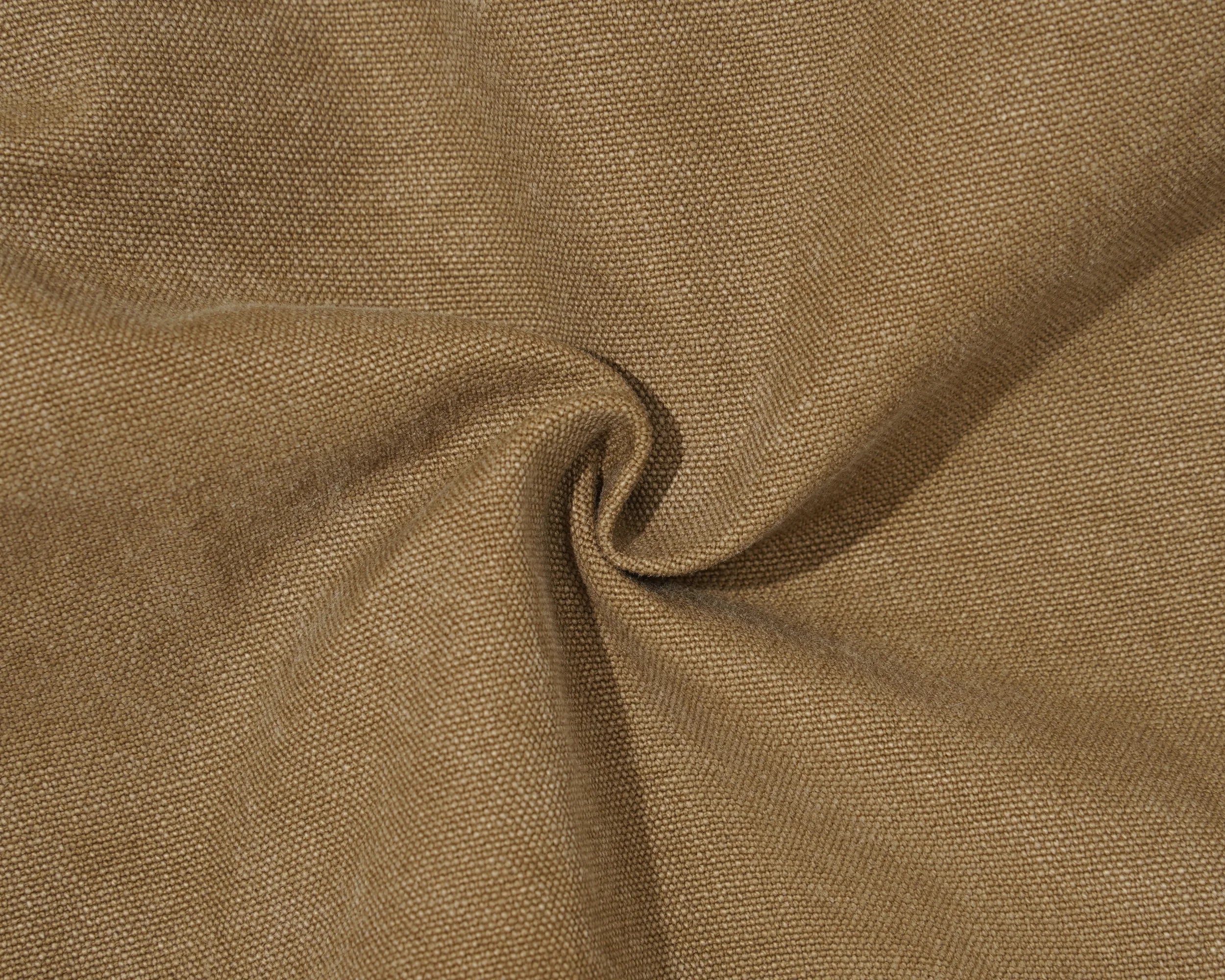Brown Canvas Contrast Collar Workwear Jacket