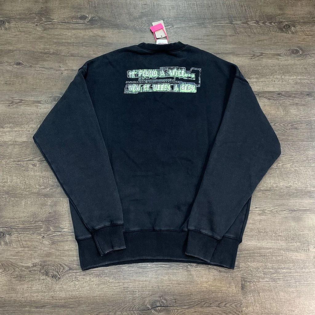 Cyber Anime Graphic Oversized Sweatshirt