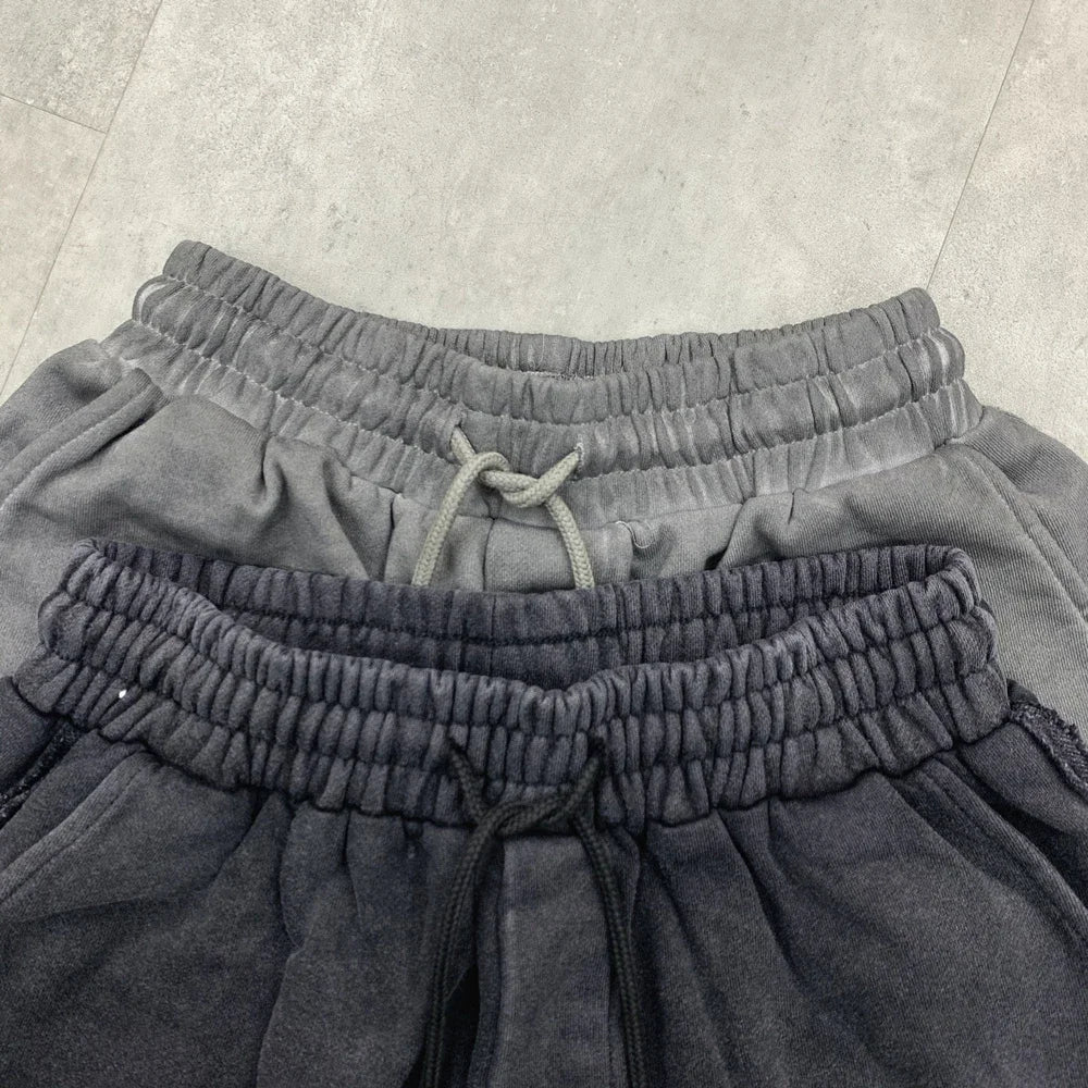 Vintage Wash Metal Logo Sweat Shorts