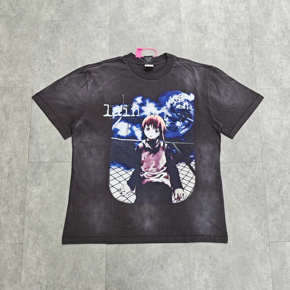 Anime Girl Graphic Vintage T-Shirt