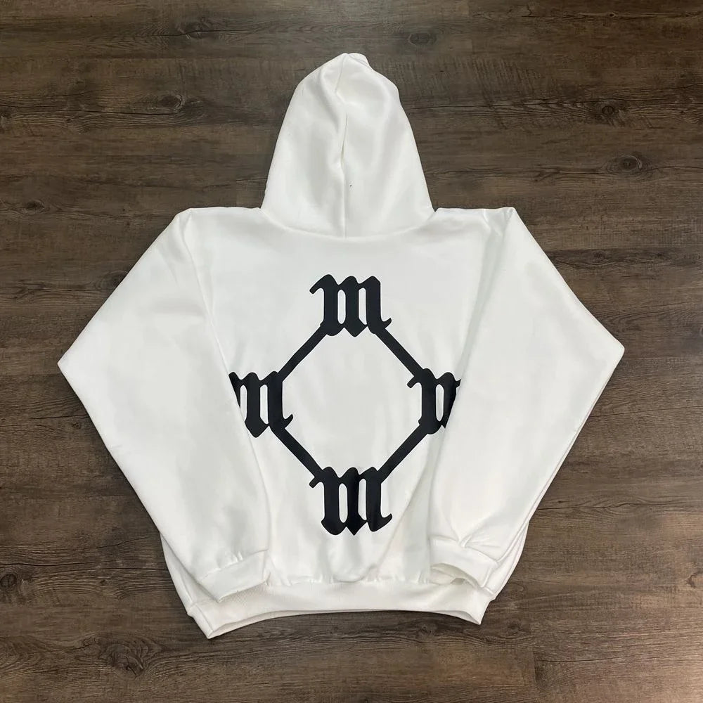 Monogram Back-Print Oversized Hoodie