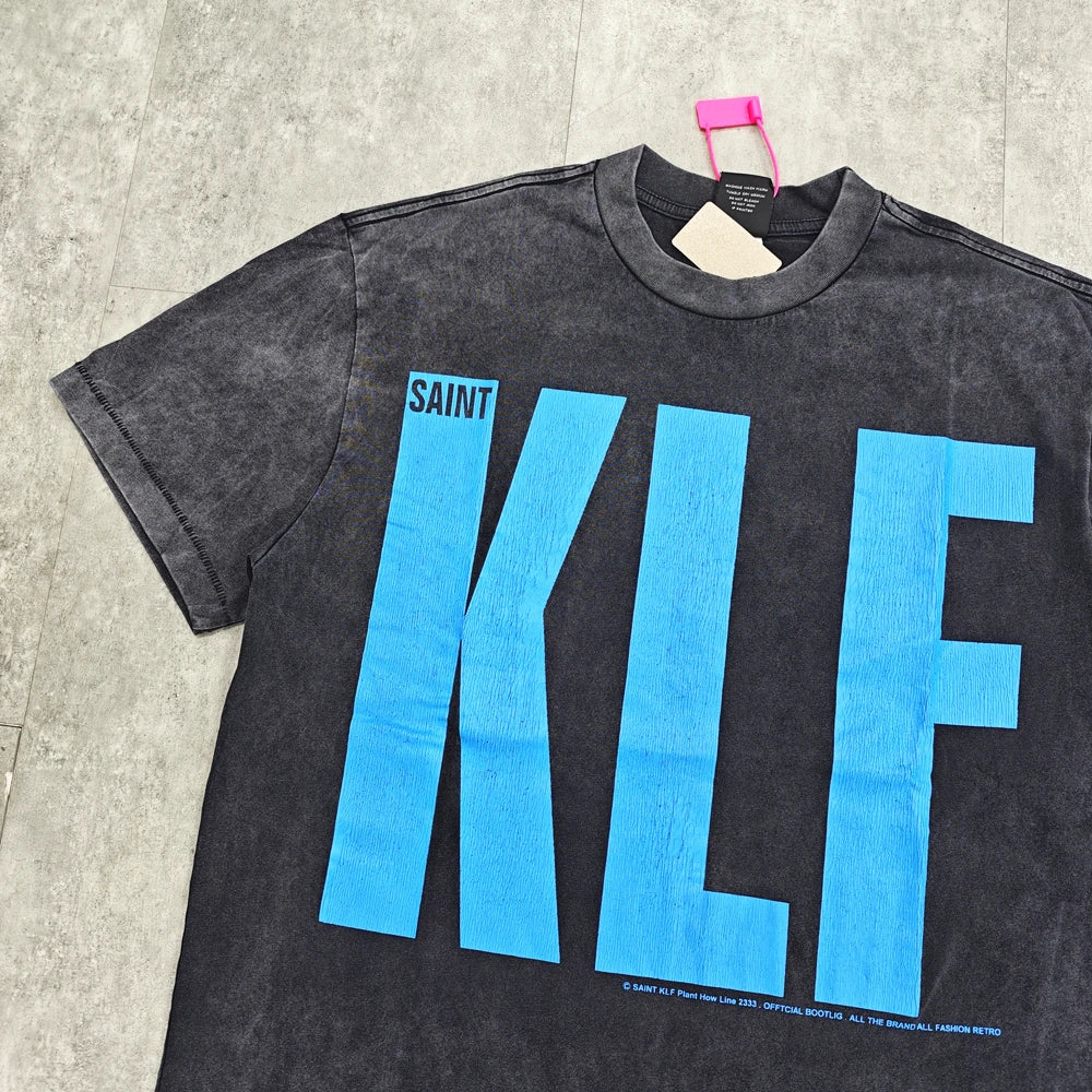 Blue KLF Letter T-Shirt