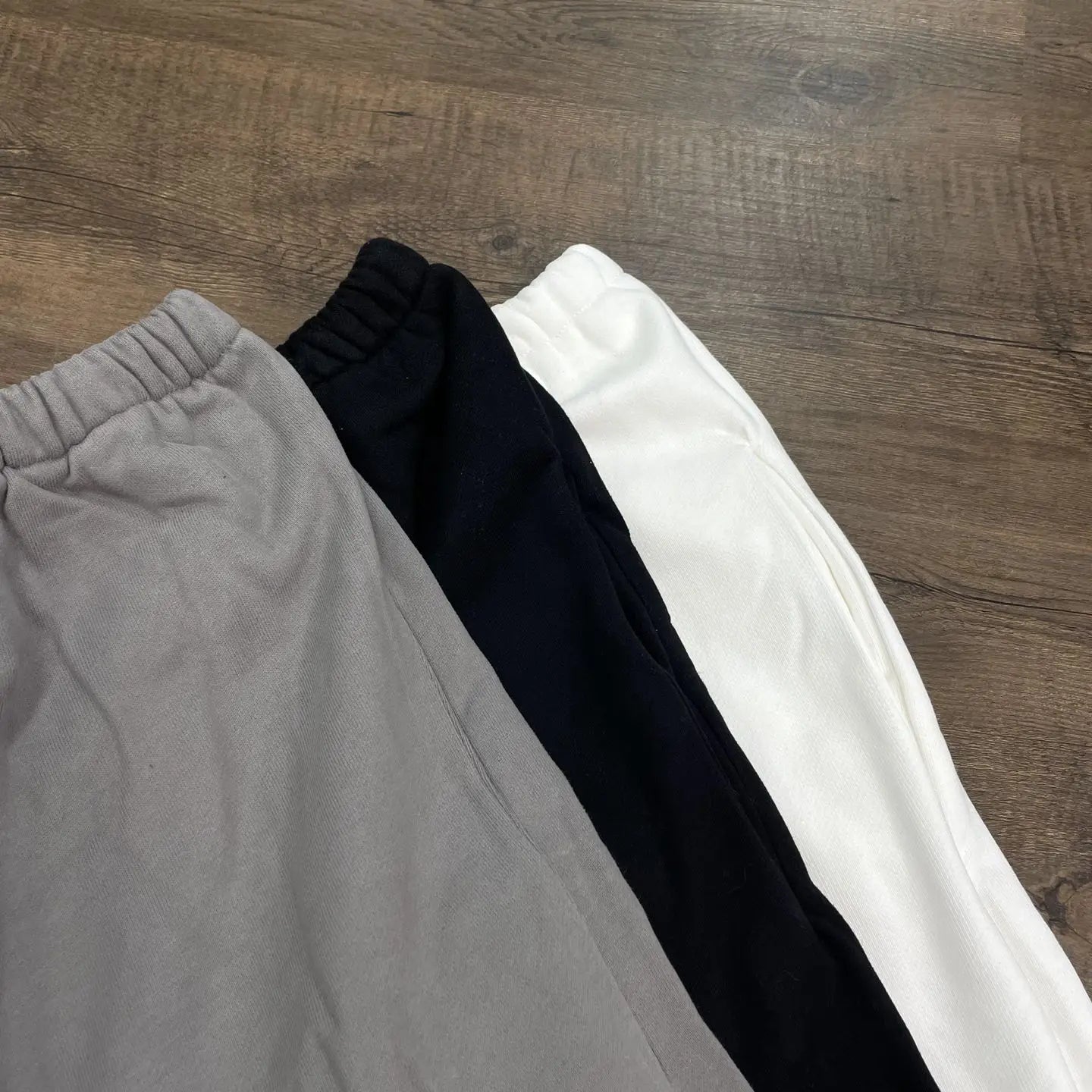 Solid Wide-Leg Casual Pants