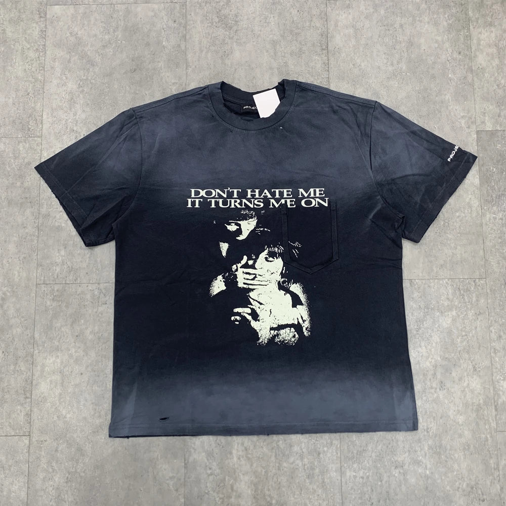 Vintage Photo Graphic Pocket T-Shirt