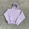 Pale Lavender Cropped Oversized Hoodie