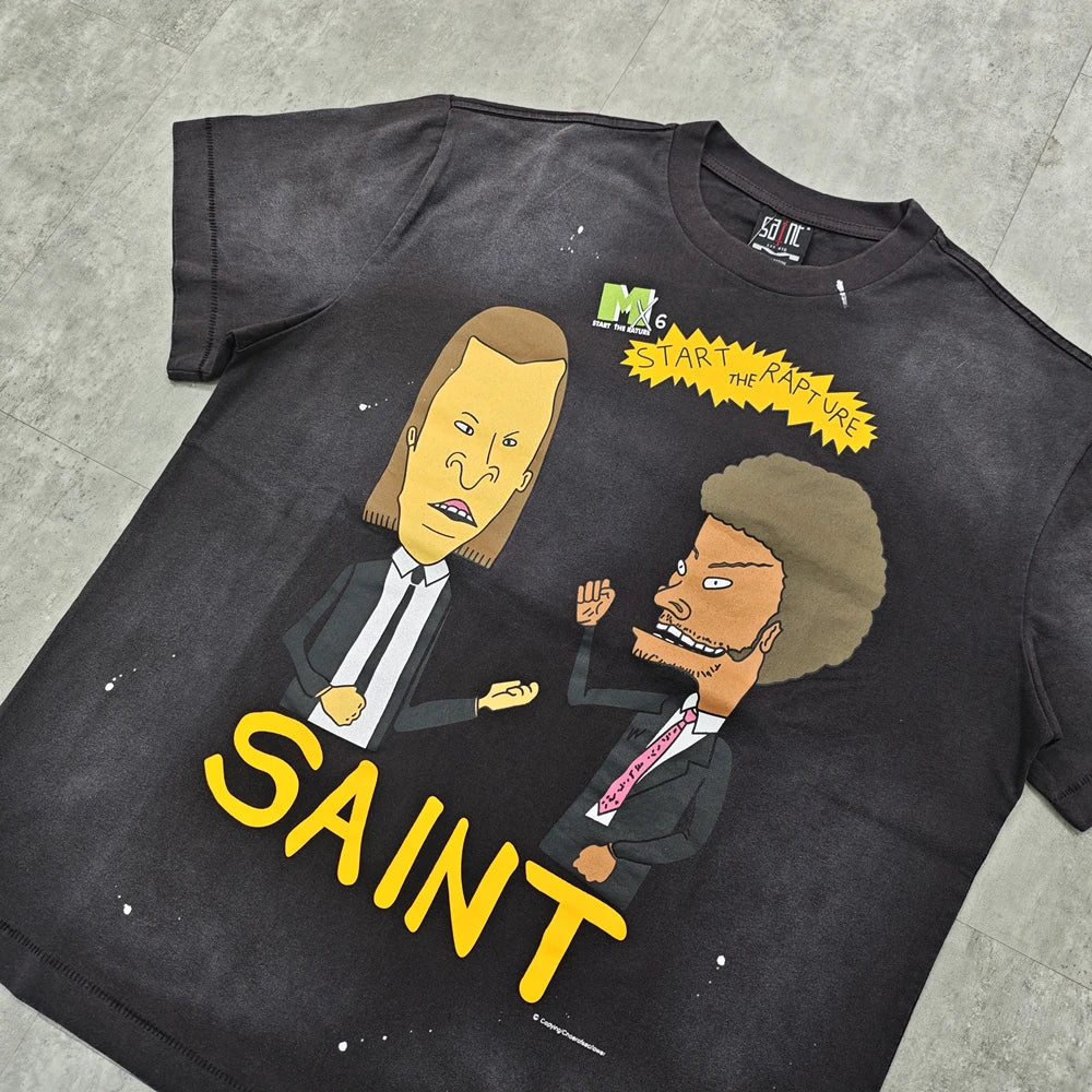 Cartoon Character Graphic Saint T-Shirt